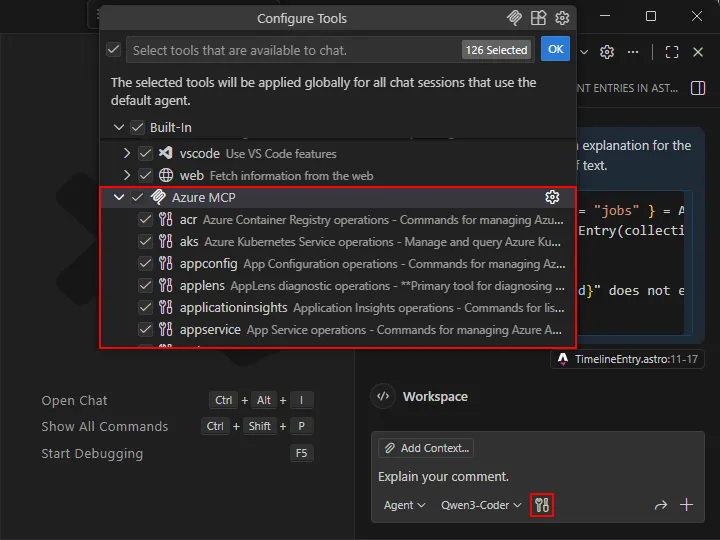 Abbildung 6: Azure MCP Server Tools